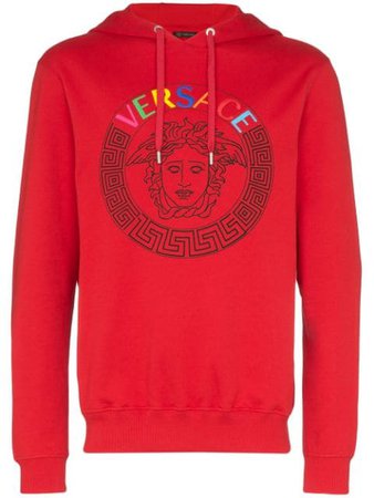 Versace Medusa logo-print hoodie $622 - Buy AW19 Online - Fast Global Delivery, Price