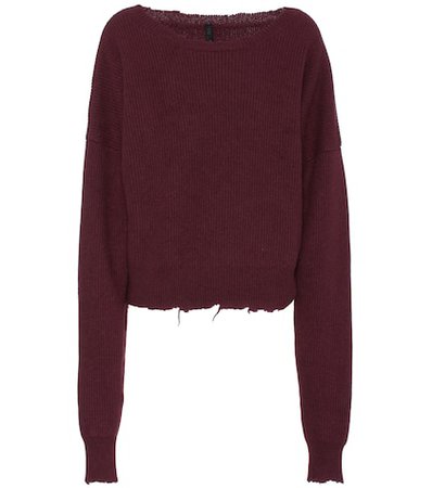 Oversized wool and cashmere sweater
