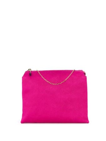 The Row Chain Clutch Bag WI237W972 Pink | Farfetch