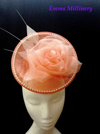 peaches & Cream by Emms Millinery
