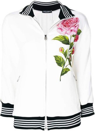 rose patch cady zip sweatshirt
