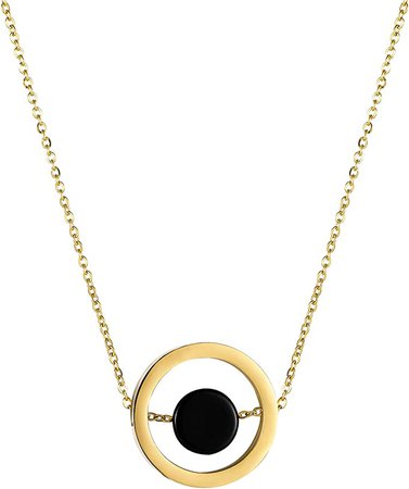 Amazon.com: Anxiety Necklace Circle Stone Healing Crystal Necklace Crystals And Healing Stones Necklace For Women Girls Circle Onyx Crystal Stone Pendent Necklace Black Gold Plated 40: Clothing, Shoes & Jewelry