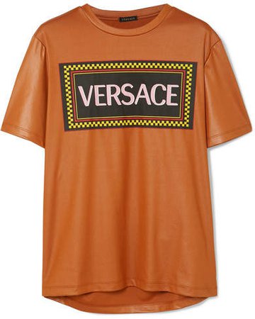 Printed Jersey T-shirt - Orange