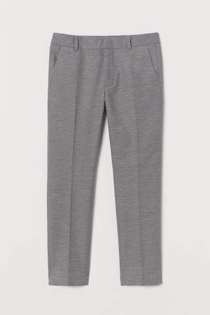 Textured Suit Pants - Gray