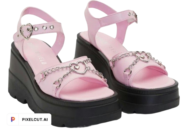 Goth Pink sandals