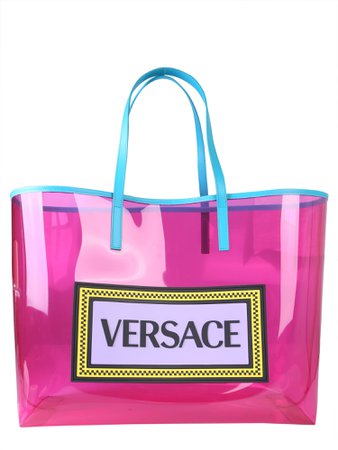 Versace Vintage Logo 90s Shopper Bag