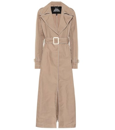 Contrast Stitching trench coat