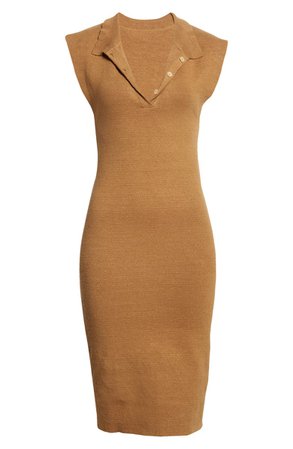 Jacquemus La Robe Santon Linen Body-Con Dress | Nordstrom