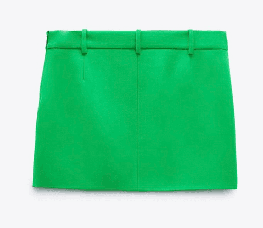 Zara green skirt