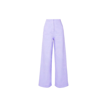 Tibi | Stretch-cotton Wide-leg Pants Pastel Purple (Dei5 edit)