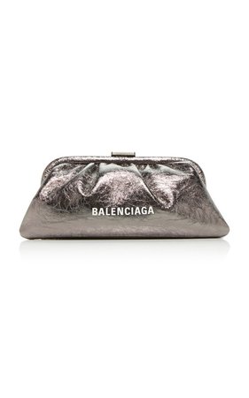 Cloud XS Printed Metallic Leather Clutch by Balenciaga | Moda Operandi