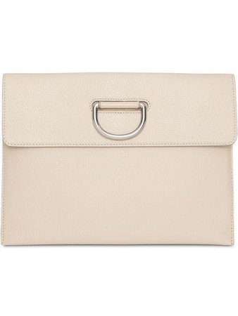 Burberry D-ring Leather Pouch - Farfetch