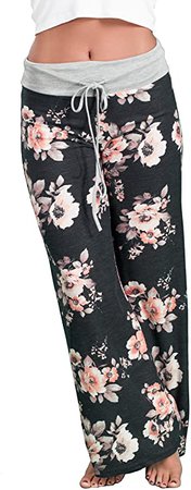 Inspire L'Amour Womens USA Made Comfy Stretch Soft Wide Leg Casual Lounge Pants (Camo, Medium) at Amazon Women’s Clothing store