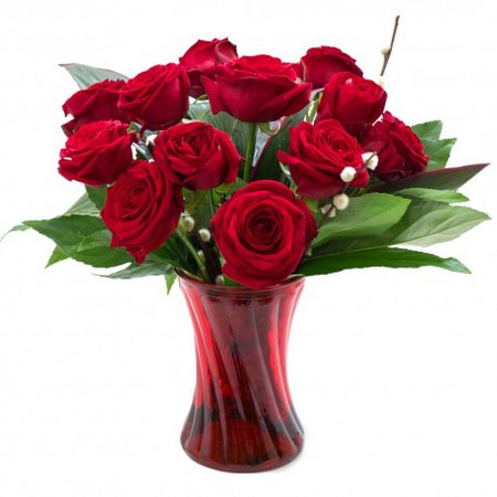 Red Rose Vase | Dublin House of Flowers