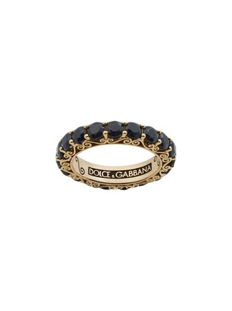 Dolce & Gabbana 18kt yellow gold Sicily sapphire ring - FARFETCH