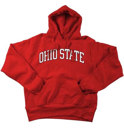Ohio state hoodie (red)