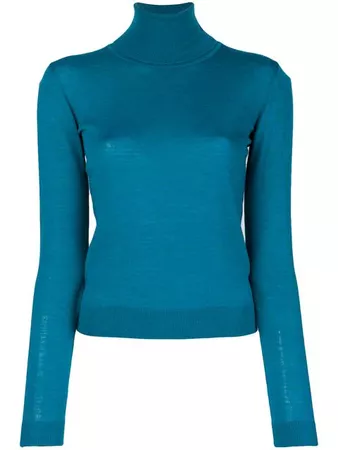 Emilio Pucci roll neck long sleeved knit top £570 - Shop Online SS19. Same Day Delivery in London