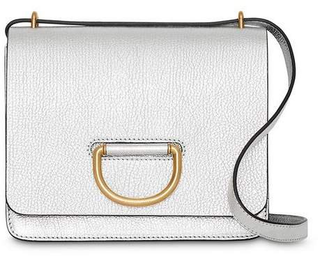 The Small Metallic Leather D-ring Bag