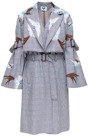 DIANA ARNO - Ruby Oversized Coat With Bird Embroidery