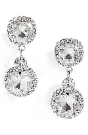 CRISTABELLE Double Round Drop Earrings | Nordstrom