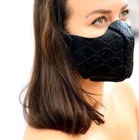 Unisex Fashionable Designer Face Leather Mask Soft Leather | Etsy
