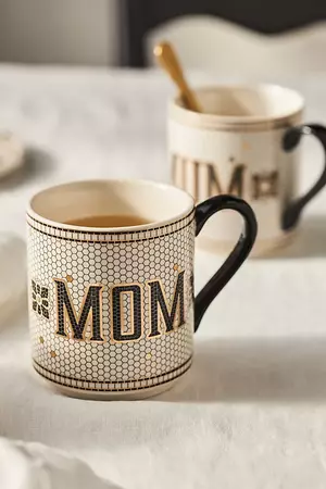 Bistro Tile Mom & Dad Mug | Anthropologie