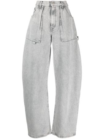 The Attico Effie high-waist wide-leg Jeans - Farfetch