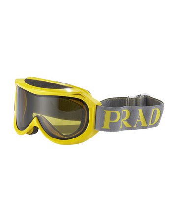 Prada Ski Goggles with Logo Strap
