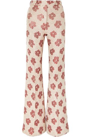 Golden Goose | Carrie floral-jacquard wide-leg pants | NET-A-PORTER.COM