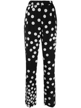 Valentino polka-dot straight-leg Trousers - Farfetch