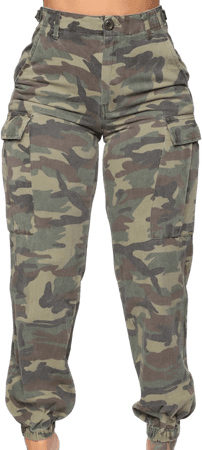 Cadet Kim Oversized Camo Pants - Fashion Nova