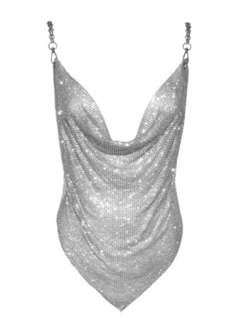Lmxo The Edit: Vice Chainmail Halter Top