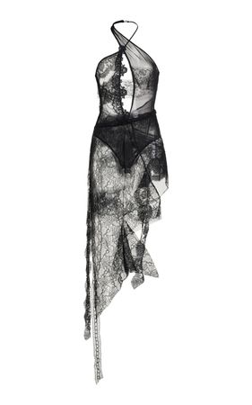 Lace Mini Halter Dress By The Attico | Moda Operandi