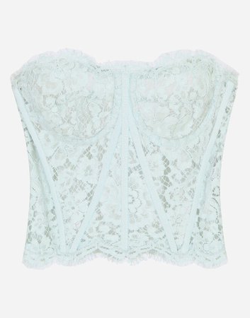 Women's Shirts and Tops | Dolce&Gabbana - LACE BUSTIER