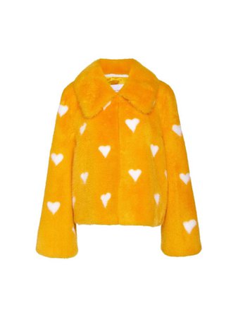 Yellow/orange fur jacket