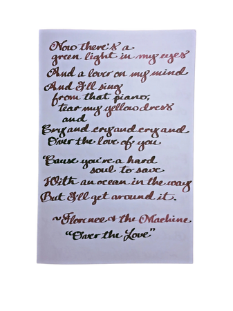 Over The Love song Florence and The Machine music lyrics