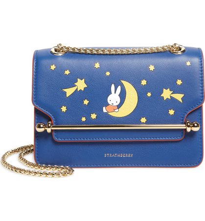 Strathberry x Miffy Mini East/West Night Leather Shoulder Bag | Nordstrom