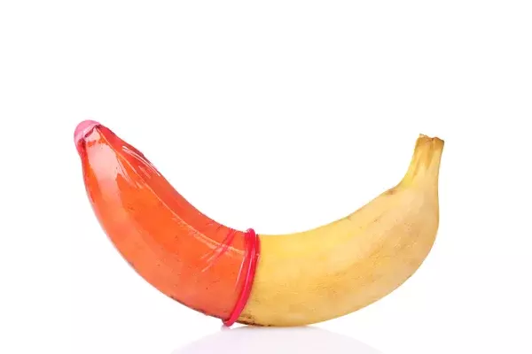 condom on banana sex education