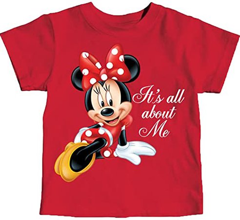 Amazon.com: Disney Toddler Girls All About Me Minnie T Shirt, Red : Clothing, Shoes & Jewelry