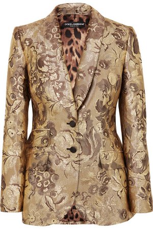 Dolce & Gabbana | Metallic brocade blazer | NET-A-PORTER.COM