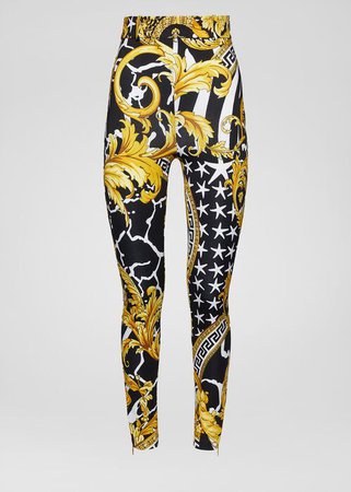 Versace Savage Barocco Print Trousers for Women | Online Store EU