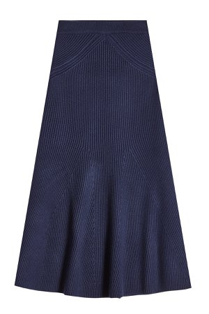 Virgin Wool Knit Skirt Gr. 1