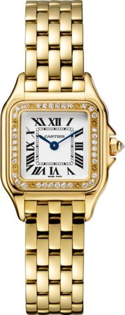 CRWJPN0015 - Panthère de Cartier watch - Small model, yellow gold, diamonds - Cartier