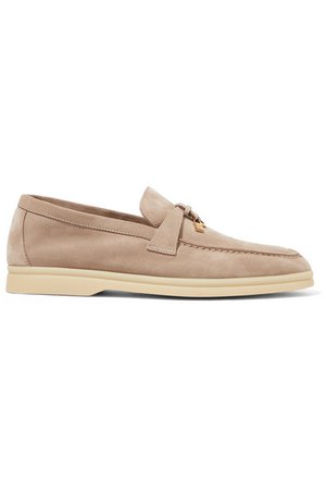 Loro Piana | Summer Charms suede loafers | NET-A-PORTER.COM