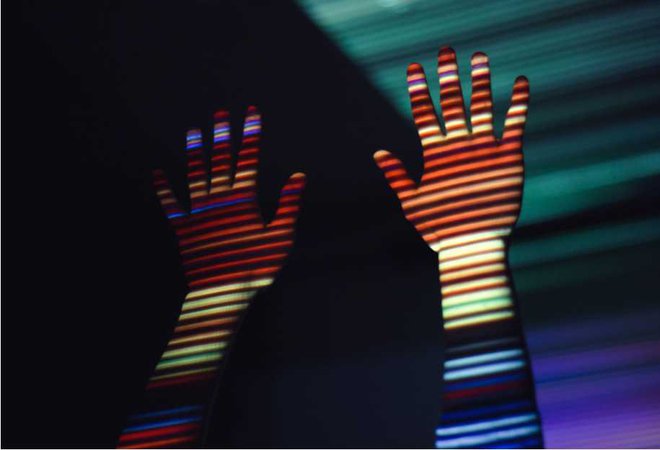 Hands in Light