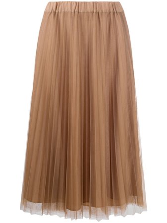 Shop P.A.R.O.S.H. Parallel pleated midi skirt with Express Delivery - Farfetch