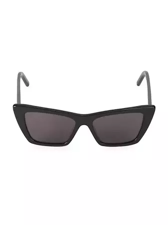 Shop Saint Laurent Mica 53MM Cat Eye Sunglasses | Saks Fifth Avenue