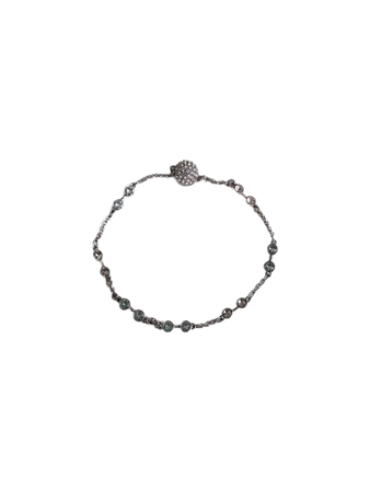 silver and white diamond bracelet