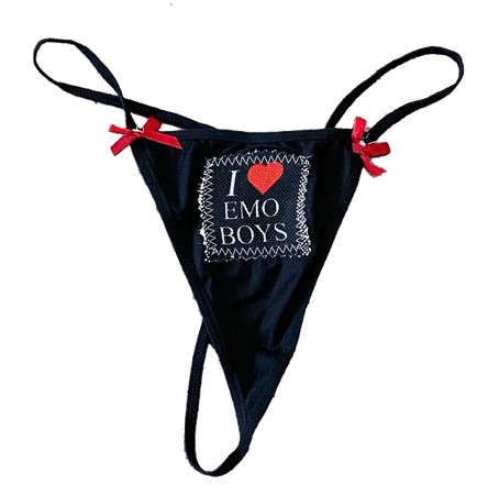 i love emo boys underwear