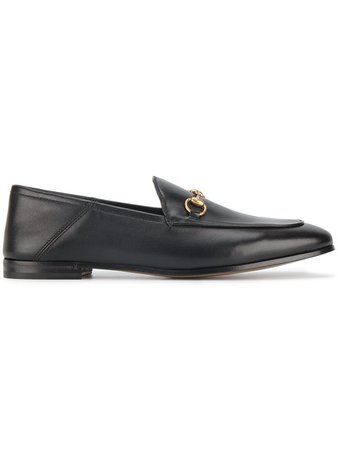 Gucci Black Brixton Leather Loafers - Farfetch
